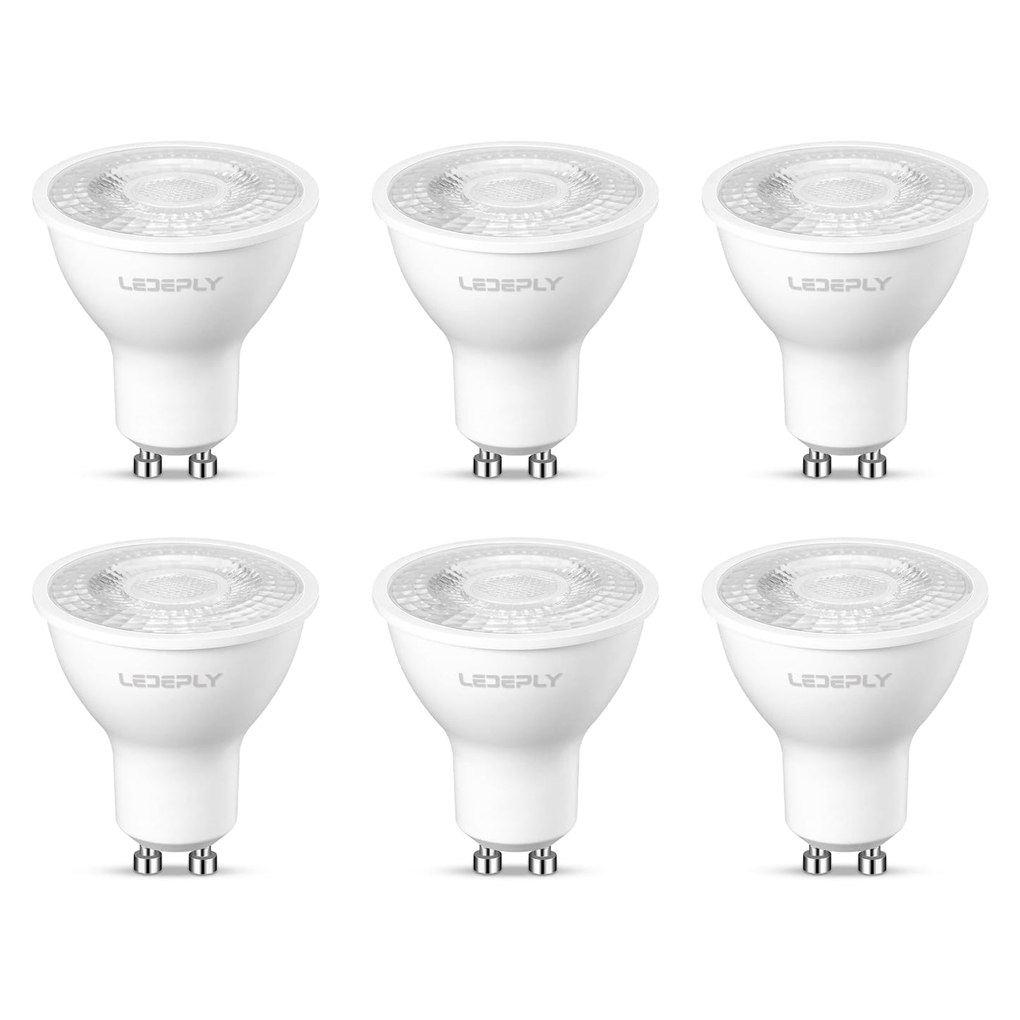 Ledeply Dimmable Led Gu10 Bulbs  5W=50W  2700K Warm White  38 Beam Angle  470 Lm  Bulb  Spotlight For Track Lighting  Kitchen  6 Pack