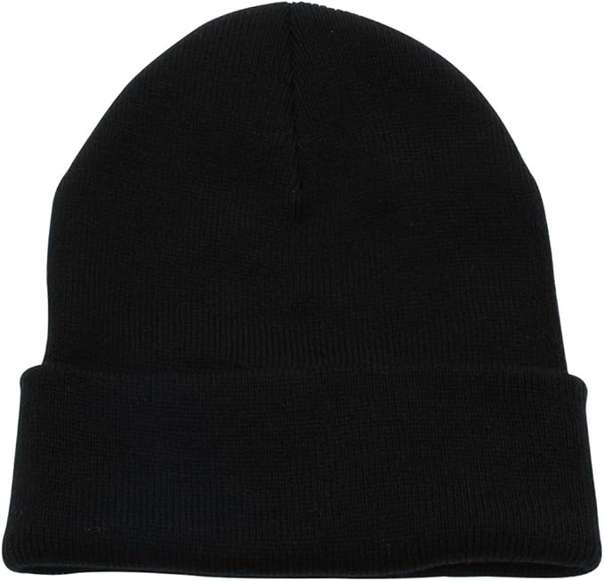 Top Level Beanie Men Women - Unisex Cuffed Plain Skull Knit Hat Cap
