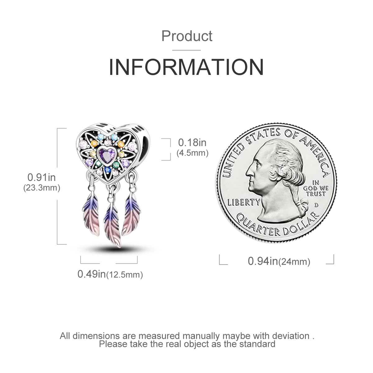 Parmuz 925 Sterling Silver Charm for Bracelet Necklace Dream catcher Feathers Tassel lucky Chameleon cat dangle charm Beads Birt