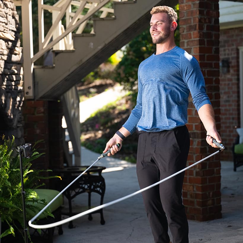 Crossrope AMP 2.0 Smart Jump Rope Set with 1/4 LB, 1/2 LB & 1LB Jump Ropes – Bluetooth-Connected, High-Intensity Jump Rope...