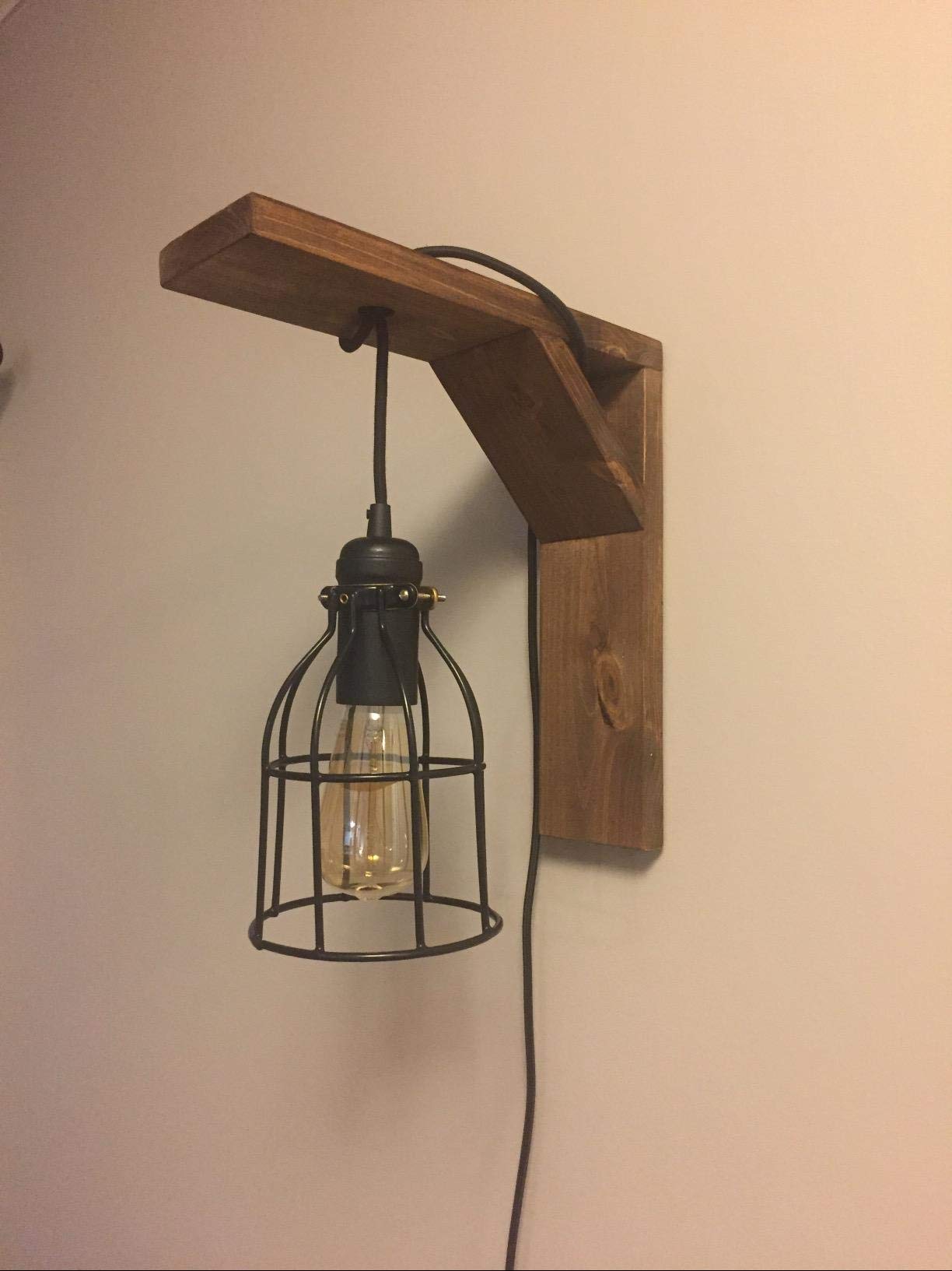 Xiding Farmhouse Vintage Industrial Metal Wire Cage  Old Open Style Lamp Guard Adjustable For Hanging Pendant Lighting  Perfect Diy Lamp Shade Replacement Accessories  Pack Of 4.