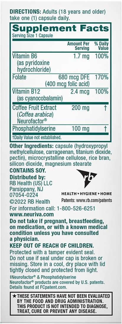 Neuriva Neuriva Original Brain Performance (90 Count), Brain Support Supplement, 90 Count