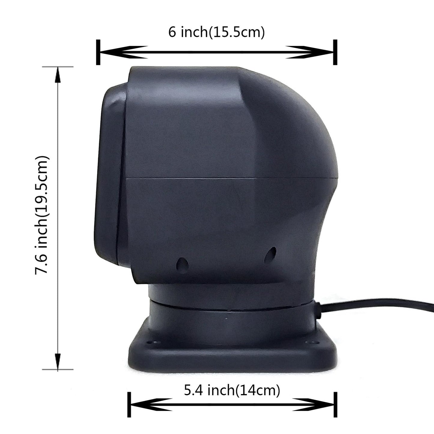 Led Search Light 7 Inch 70W 360 Degrees Rotating Remote Control 9-32V Super Bright Laser Work Light Spot Led Driving Lights Offroad Lights Boat Lighting Black Colour Water Proof