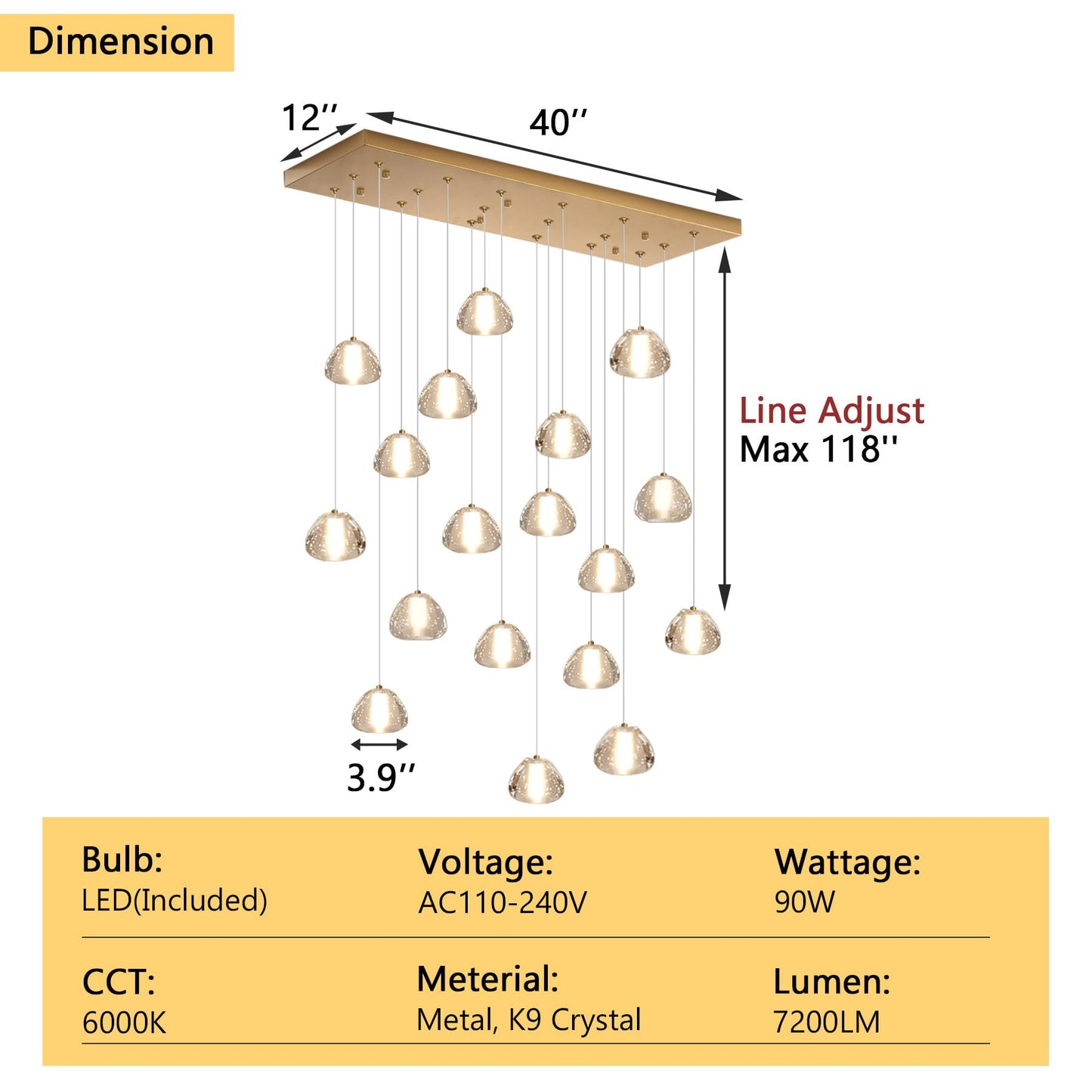 Crystal Chandeliers For Living Room Dining Room Light Led Pendant Lights Fixtures Lighting Chandelier For Foyer Entrance Gold
