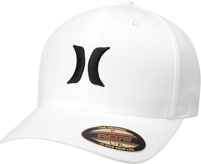 Hurley Mens Baseball Cap - Flexfit Fitted Baseball Caps for Men (Sizes: S-XL)