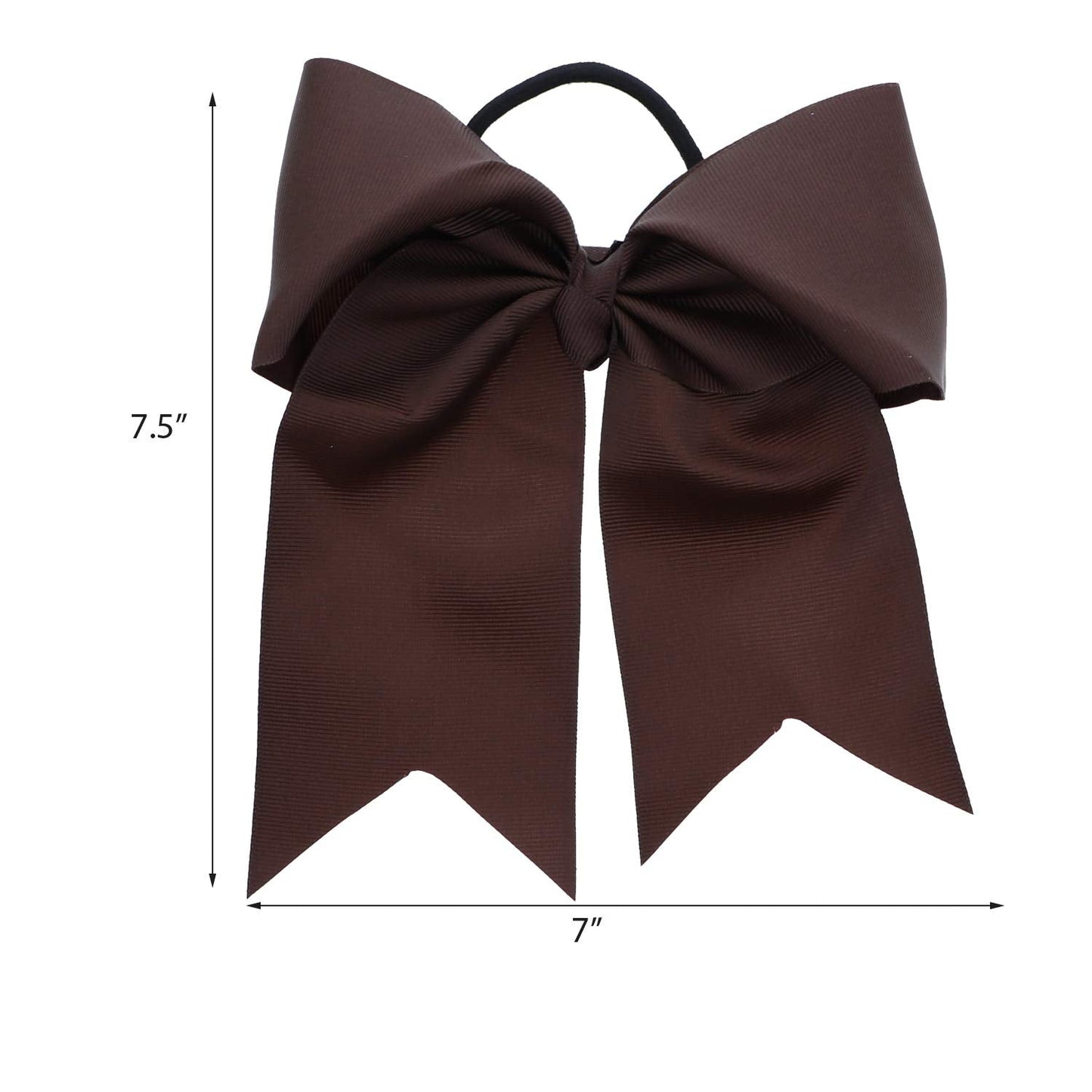 Brown Jumbo Bow Pony with Tails