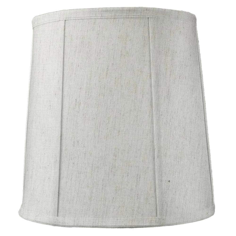 Homeconcept Prestige Tall Drum Lampshade - 14X16X17 Textured Oatmeal Linen With Brass Spider Fitter