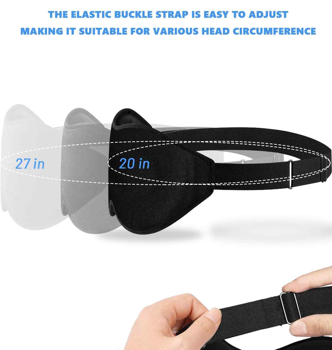 Sleep Eye Mask for Side Sleeper, Lash Extensions 3D Contoured Cup Sleeping Mask for Men Women, Travel Blackout Night Blindfold Eye Shade Cover with Adjustable Strap (Black-Side Sleeper)