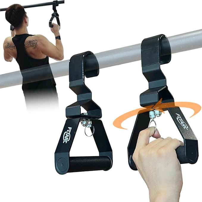 Fitarc Neutral Grip Pull Up Handles, Wrist Shoulder Elbow Friendly, 12 Angle Adjustable Lat Pulldown Handle Rowing Grips, ...