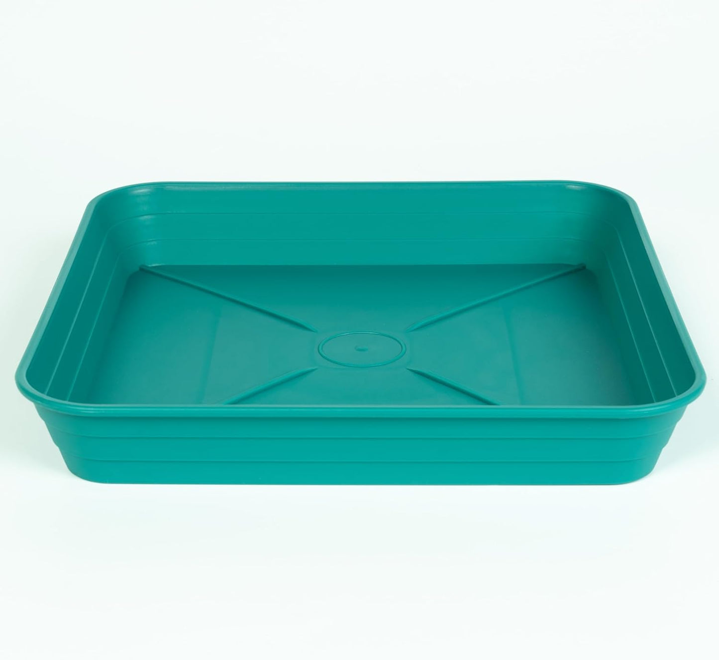 4 Pack Square Plant Saucer Tray 6 inch, 6 8 10 12 14 16 18 20 inch Heavy Duty Plastic Square Plant Saucers for Indoors Outdoor, Flower Planter Drip Trays for Pots, Seed Starting Tray