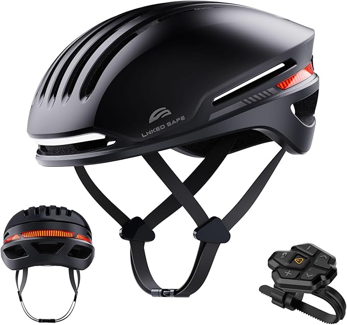 ASIEVIE Bike Helmet with Bluetooth, Smart Bike Helmet for Adults Men Women with Built-in Speakers, Auto Brake Blinker, Fro...