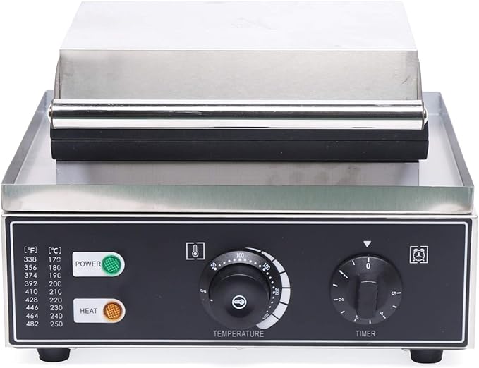 110V Commercial Donut Maker Machine, Electric Stainless Steel Doughnut Maker Double-Sided Heating