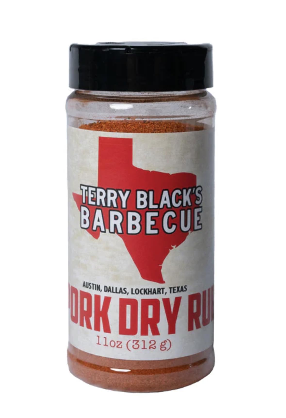 Terry Black's Barbecue Pork Dry Rub - 11 Ounce Seasoning Blend for Grilling