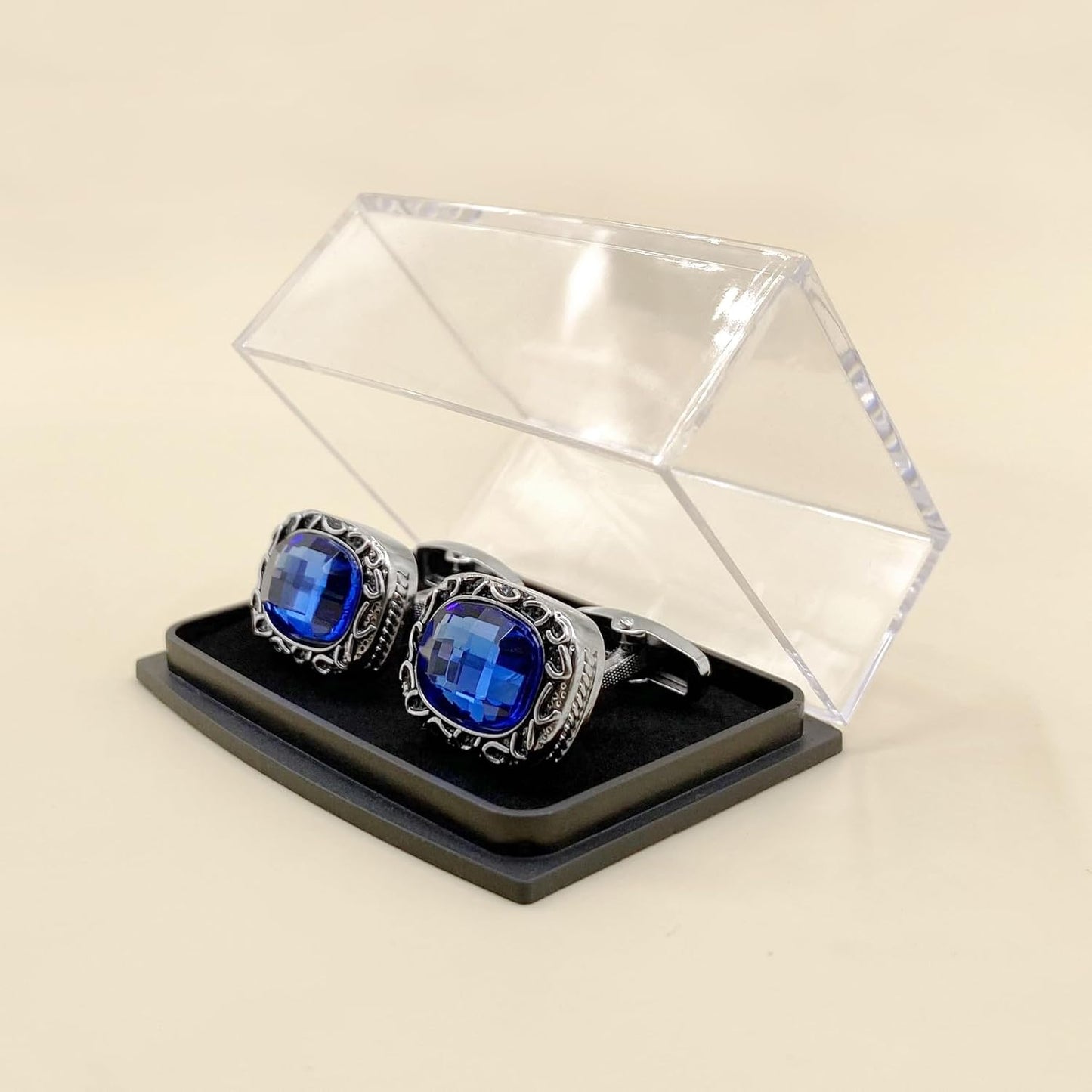 S&W Wedding Cufflinks for Men Cuffs with Gift Box Business for Tuxedo Shirts