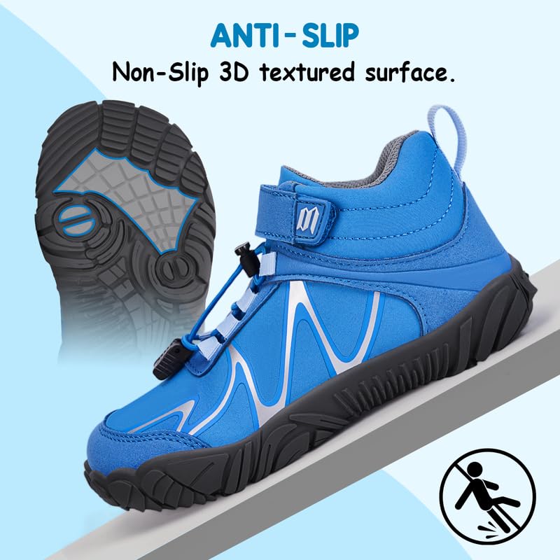Hi-Y2Kgirls Kids Hiking Boots, Toddler Hiking Shoes Boys Girls Non-Slip Anti Collision Athletic Trekking Walking Boots for...