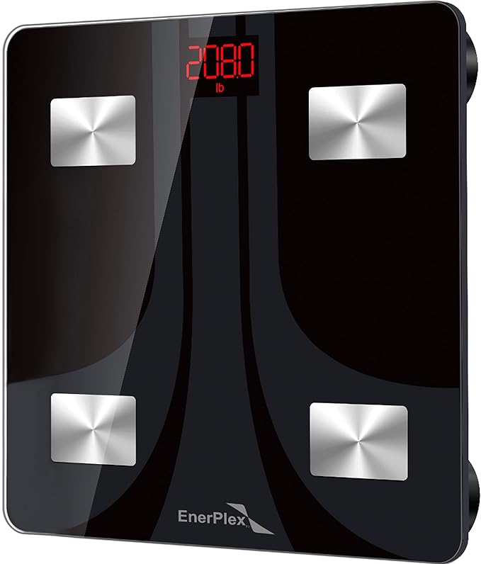 EnerPlex Fit 2020 Model Bluetooth Body Fat Scale, Weight Scales Digital Smart Body Composition Wireless Analyzer BMI Scale...
