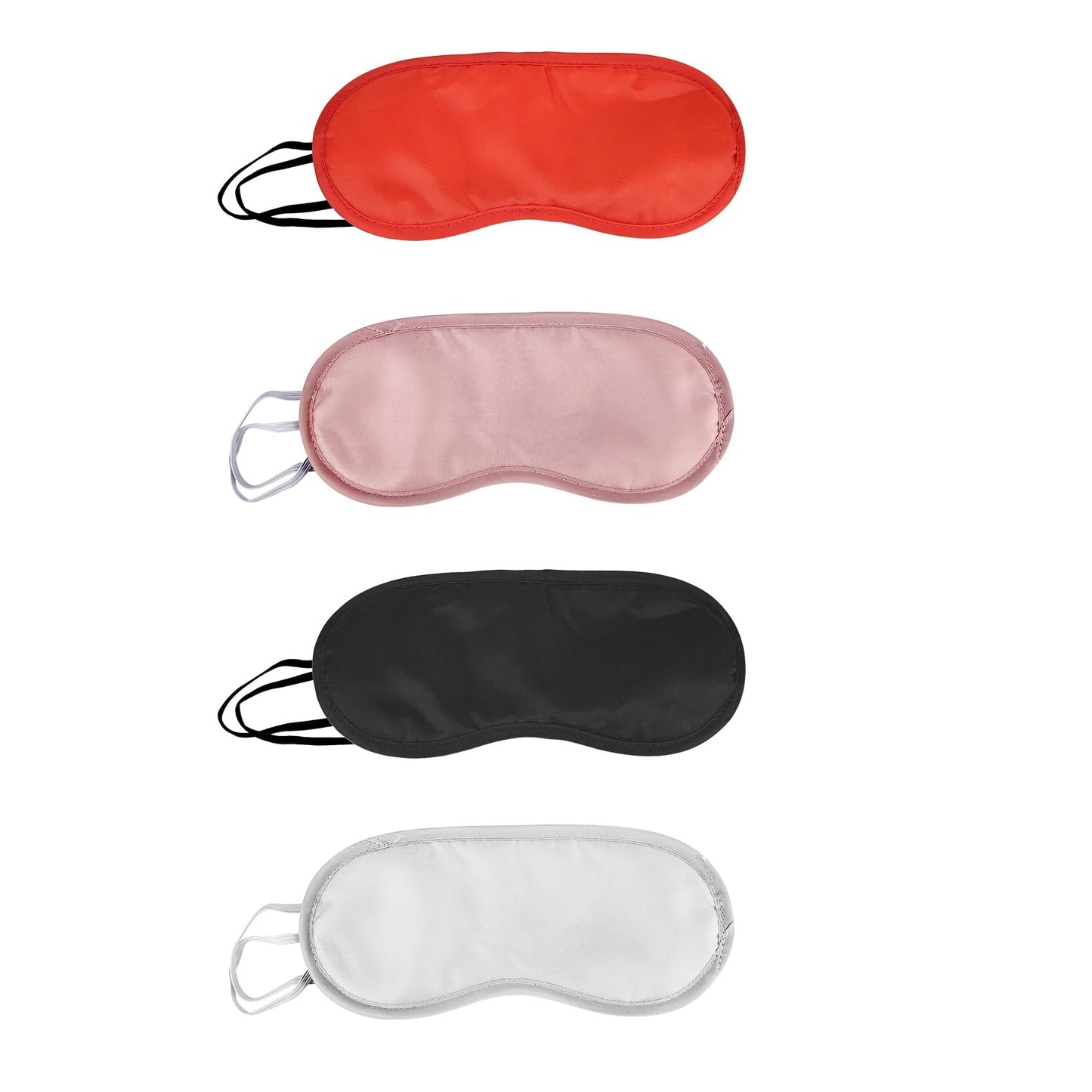 5 Pack Eye Sleep Masks, Sleep Covering, Eye Blinderfold for Sleeping,Travel, Party Games, Supply (Black)