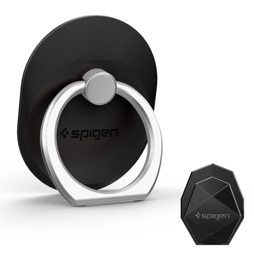 Spigen Style Ring Cell Phone Ring Phone Grip/Stand/Holder For All Phones And Tablets - Black