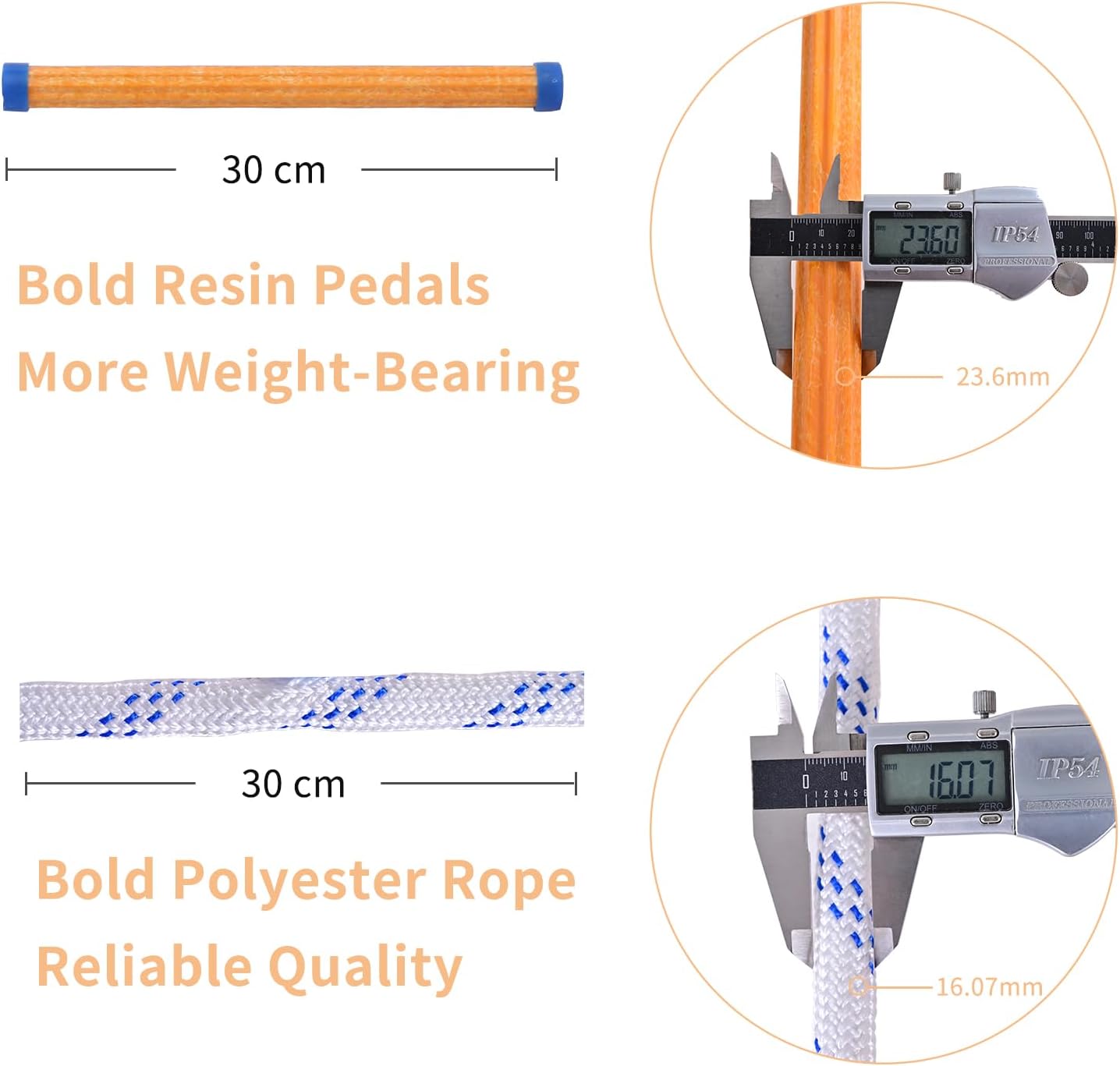 Emergency Fire Escape Ladder, 49.2FT Rope Ladder, Flame Resistant Safety Extension Ladder with 2 Hooks, Fast to Deploy Sturdy and Strong Portable and Reusable 2 Story,Weight Capacity up to 2000 LB