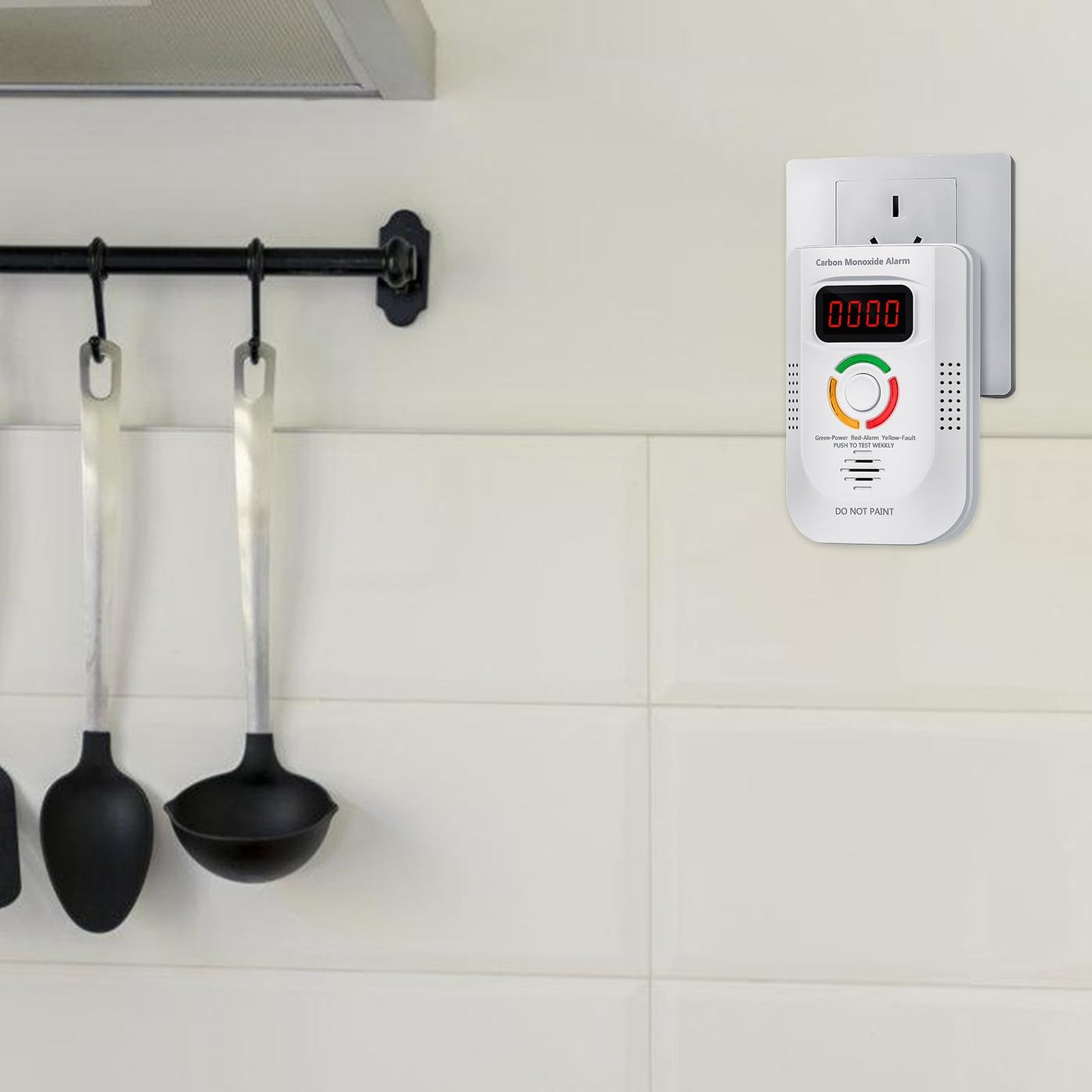 Advanced Detection Device with Alerts Systems Home Safe Carbon Monoxide Alarms ABS for Indoor Air Assurances Office Hotel Alarm