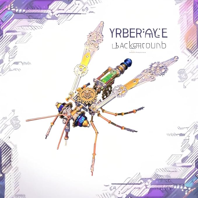 3D Assembly Puzzles Metal Insect Bug Mechanical Mosquito Steampunk Sculpture Arts and Crafts DIY Projects,Model Building Kits Science Kit Fun Birthday Gift (Mechanical Mosquito)