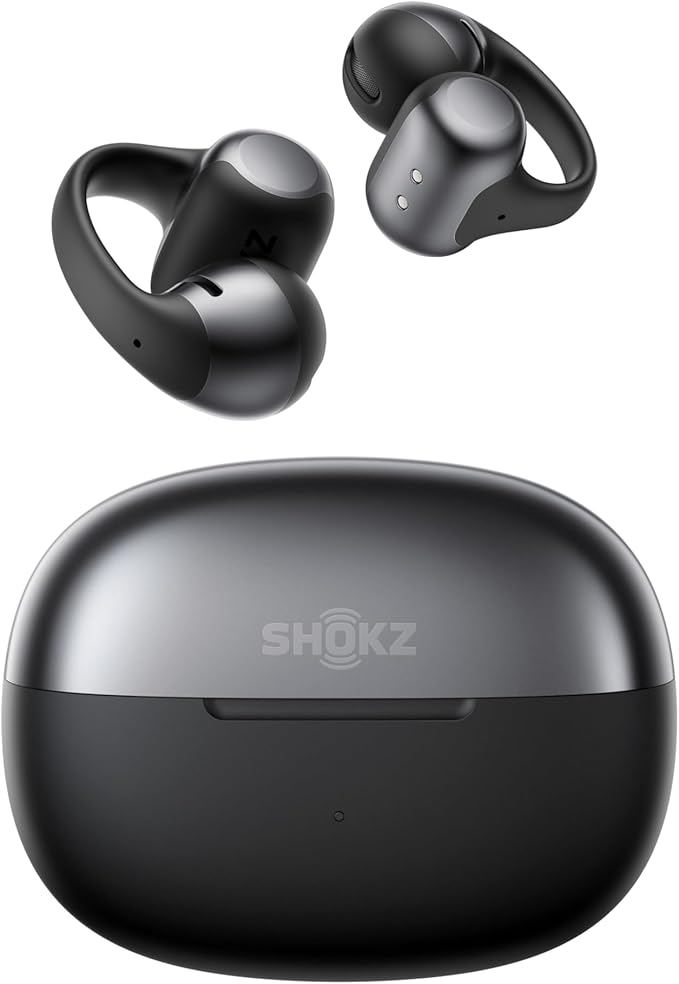SHOKZ OpenDots ONE-Open-Ear Headphones, Clip-On Earbuds-Wireless Bluetooth Earbuds with Microphone-Secure, Lightweight, Co...
