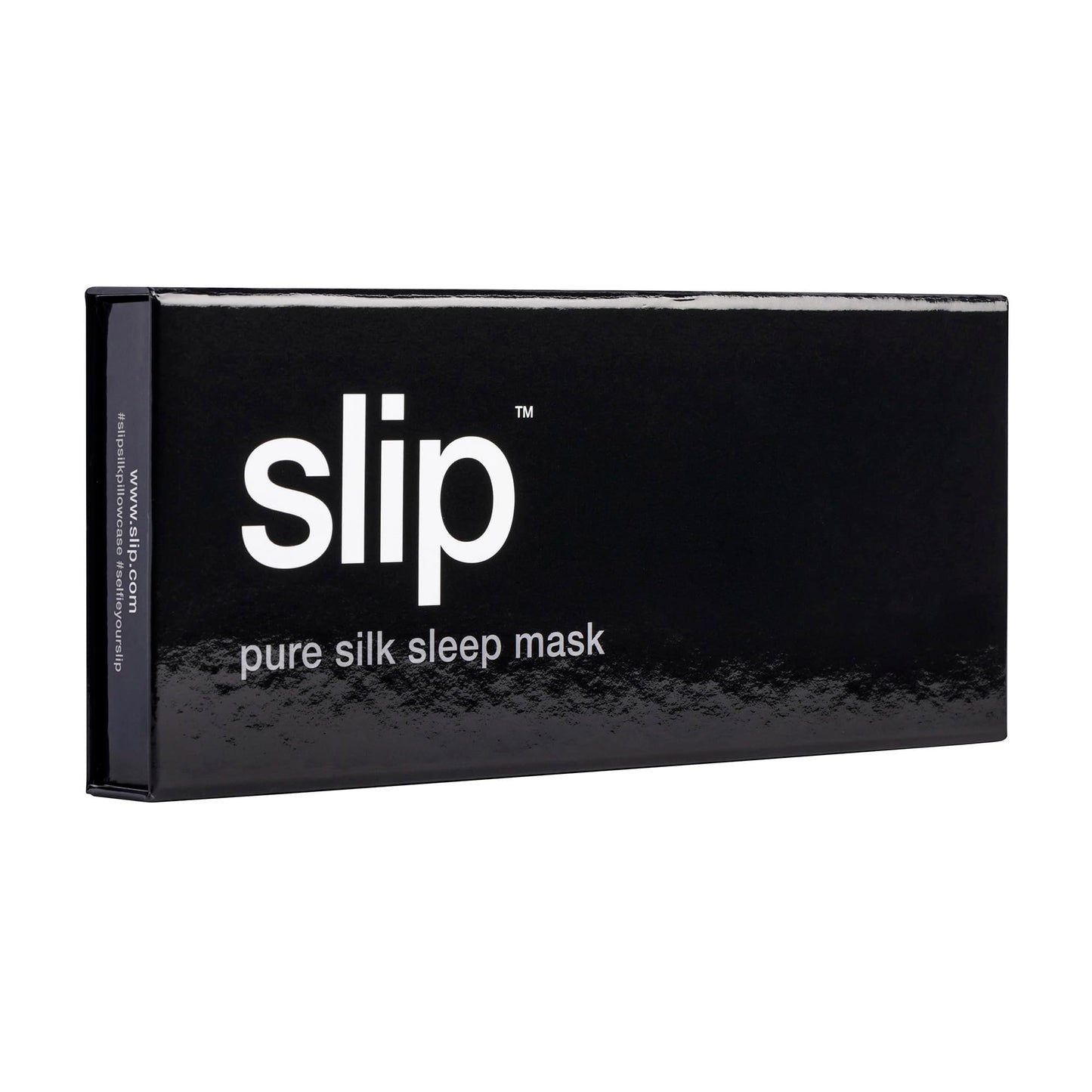 slip Pure Silk Sleep Mask - 100% Mulberry Silk, Ultra Soft & Comfortable, Blocks Light for Restful Sleep| Adjustable Strap for Perfect Fit, Gentle on Skin & Hair (Black - 1 Count Pack of 1)