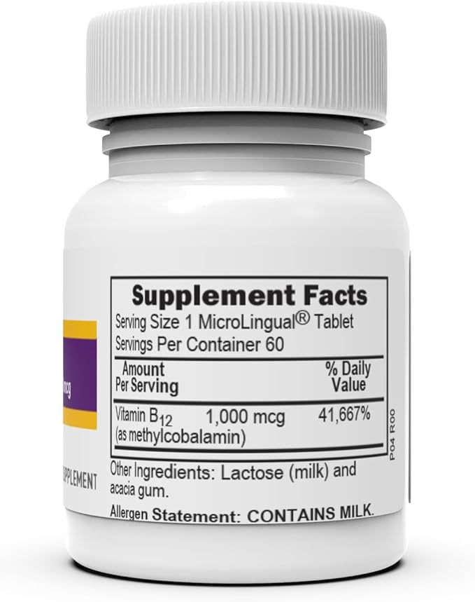 Superior Source No Shot Methylcobalamin B-12 1,000 mcg - Vitamin B-12 to Support Energy Production, Brain Health & Overall Wellness - Sublingual Tablets for Rapid Absorption - 60 Dissolving Tablets