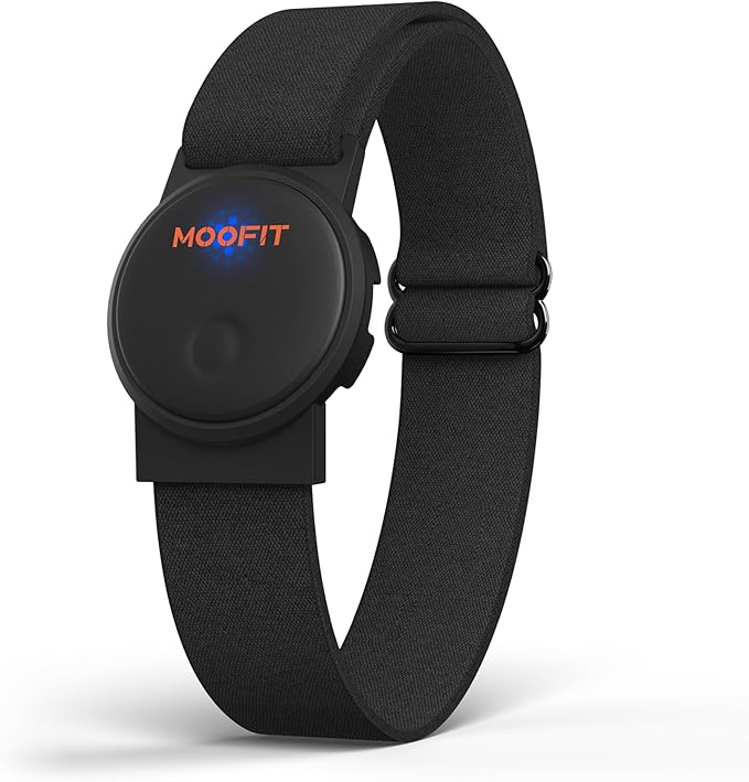 moofit HW401 Heart Rate Monitor Armband, IP67 Waterproof, Support Bluetooth/ANT+, Rechargeable Optical Heart Rate Sensor B...