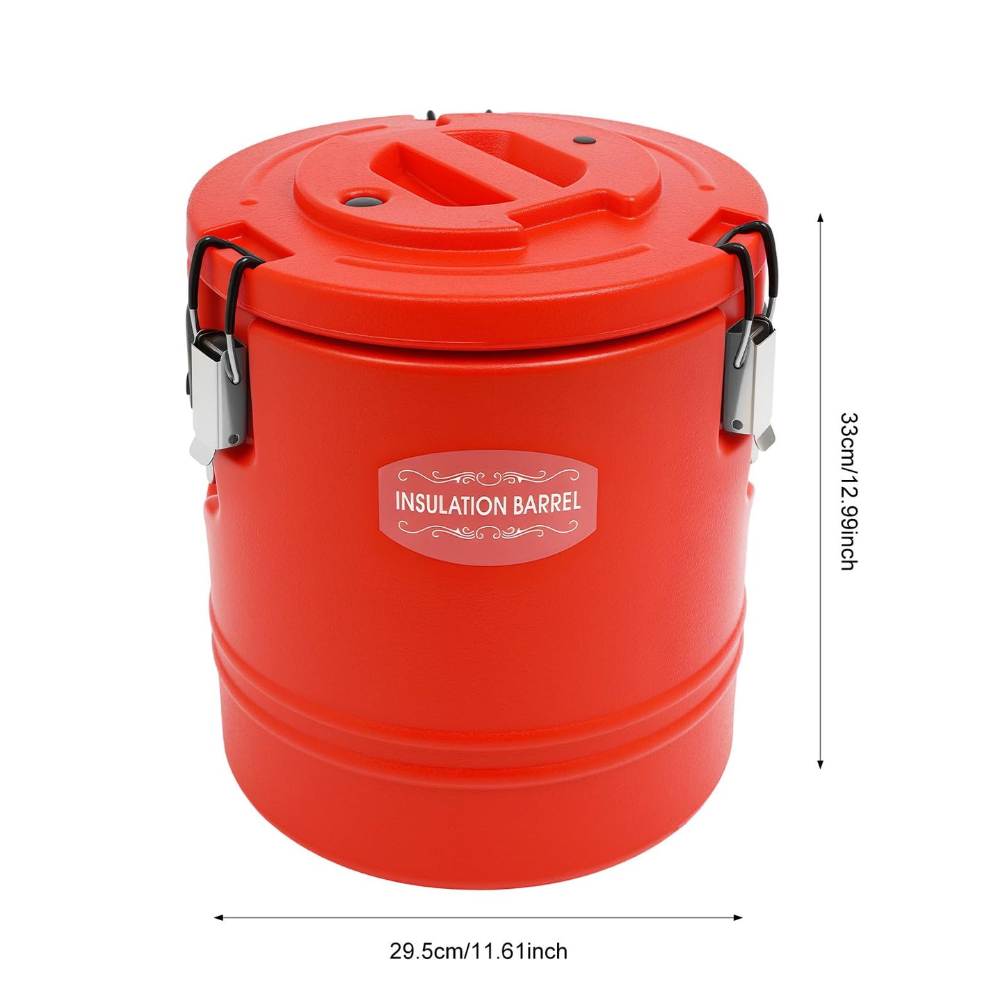 Commercial Insulated Food Container, 16QT/4Gal Insulated Soup Container Bucket Commercial Food Warmer Insulation Barrel for Hot or Cold Food for Restaurant, Canteen, Home
