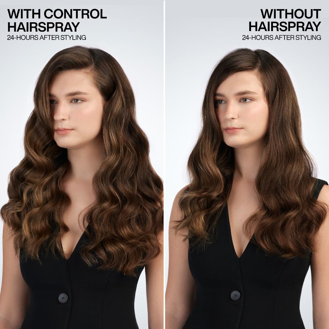 Redken Control Hairspray 28 | Extra High-Hold | Flake-Free, Quick-Drying Finish | Long-Lasting Frizz Protection | Weather & Humi