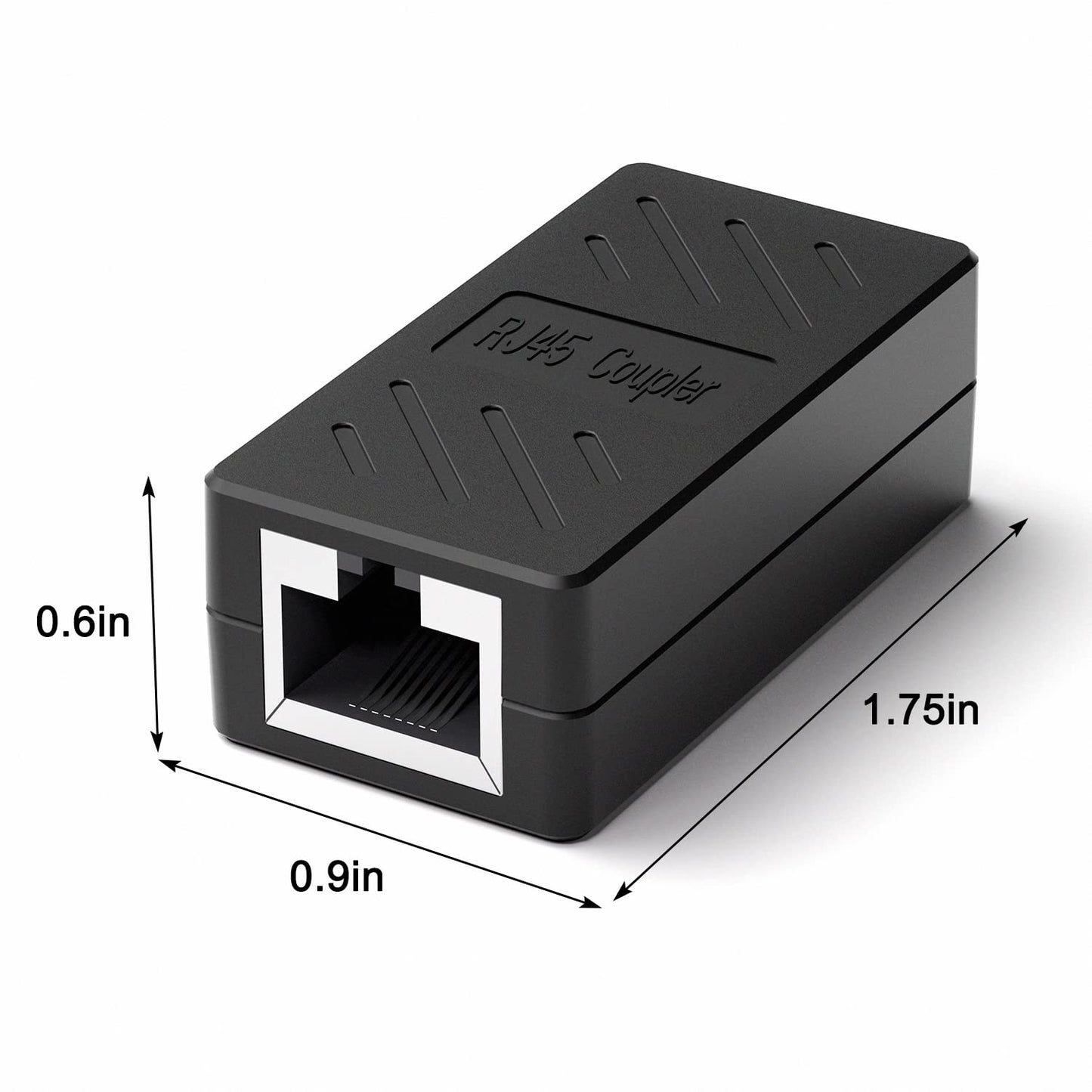 Azduou Rj45 Inline Coupler,Rj45 Coupler, Network Coupler, For Cat7/Cat6/Cat5E/Cat5 Ethernet Cable Extender Connector - Female To