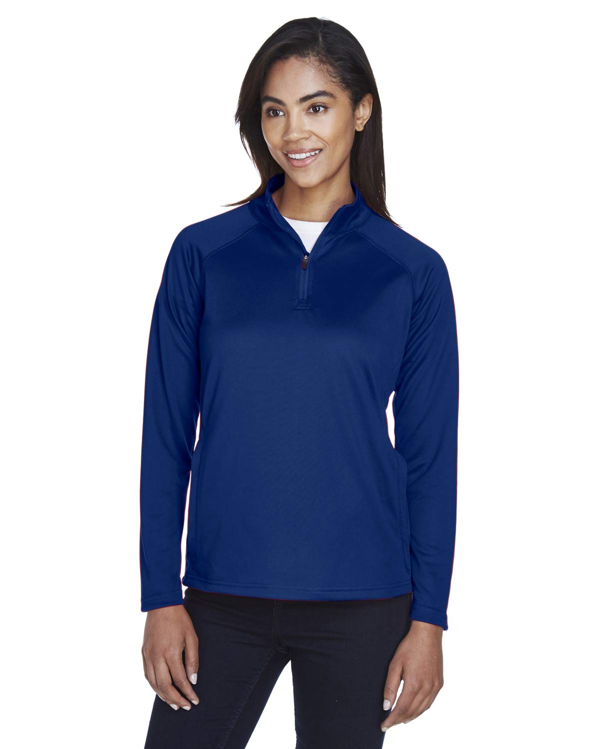Devon & Jones Ladies Stretch Tech-Shell Compass Quarter-Zip S True Royal
