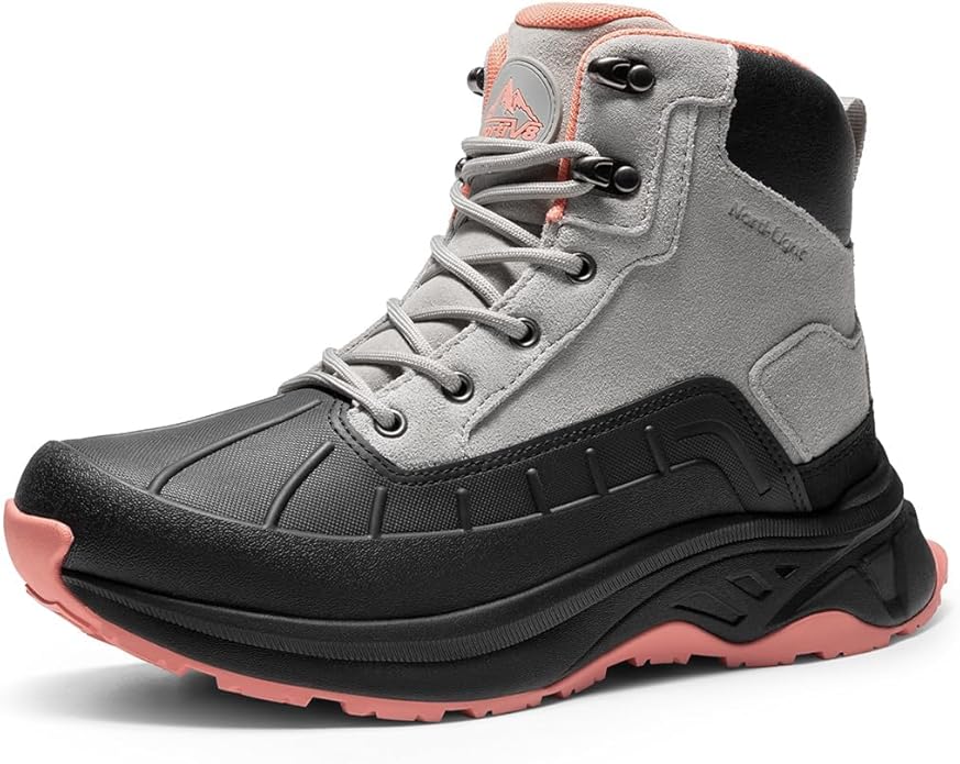 NORTIV 8 Women's Waterproof Hiking Boots Outdoor Trekking Camping Trail Hiking Boots