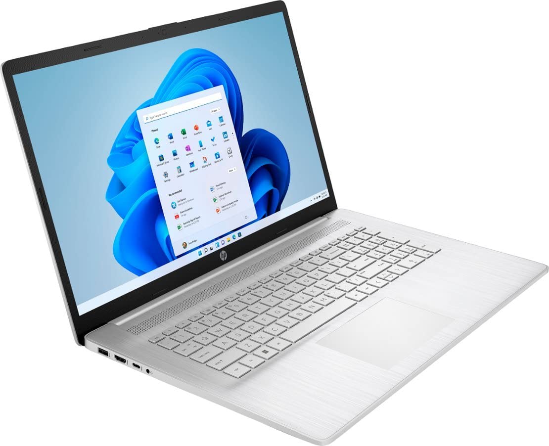 Hp 17-Cp3035Cl Cp3035Cl Silver Laptop, Ryzen 5 7530U, 12Gb, 1Tb Pcie Ssd, 17.3 Tn Touch Hd+ (1600X900), Amd Radeon, Windows 11 H