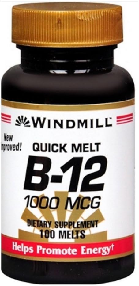 Windmill B-12 1000 Mcg Tabs 100's Windmill *New Quick-melt*, Assorted