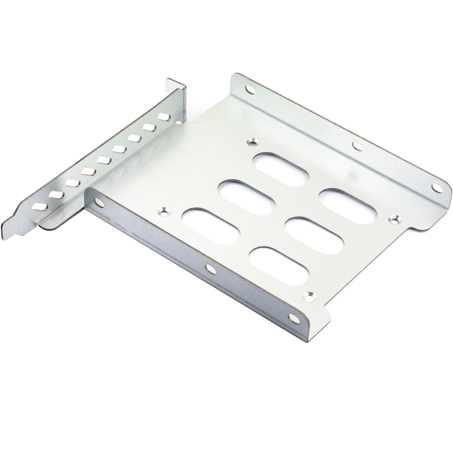 2Pcs 2.5  To 3.5  Hard Drive Tray Holder For Pci Ssd Hdd Metal Mounting Bracket Adapter