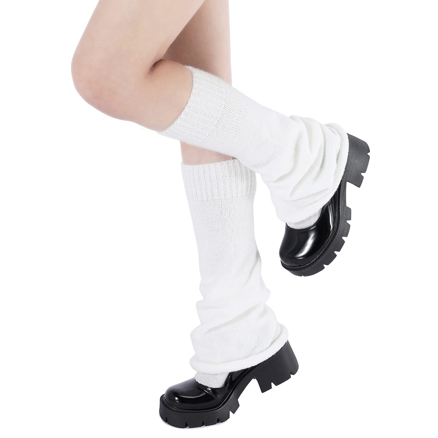American Trends White Leg Warmers Y2k Kawaii Accessories Gyaru Harajuku Clothes for Women Girls Cute Japanese Lolita Cutecore Style