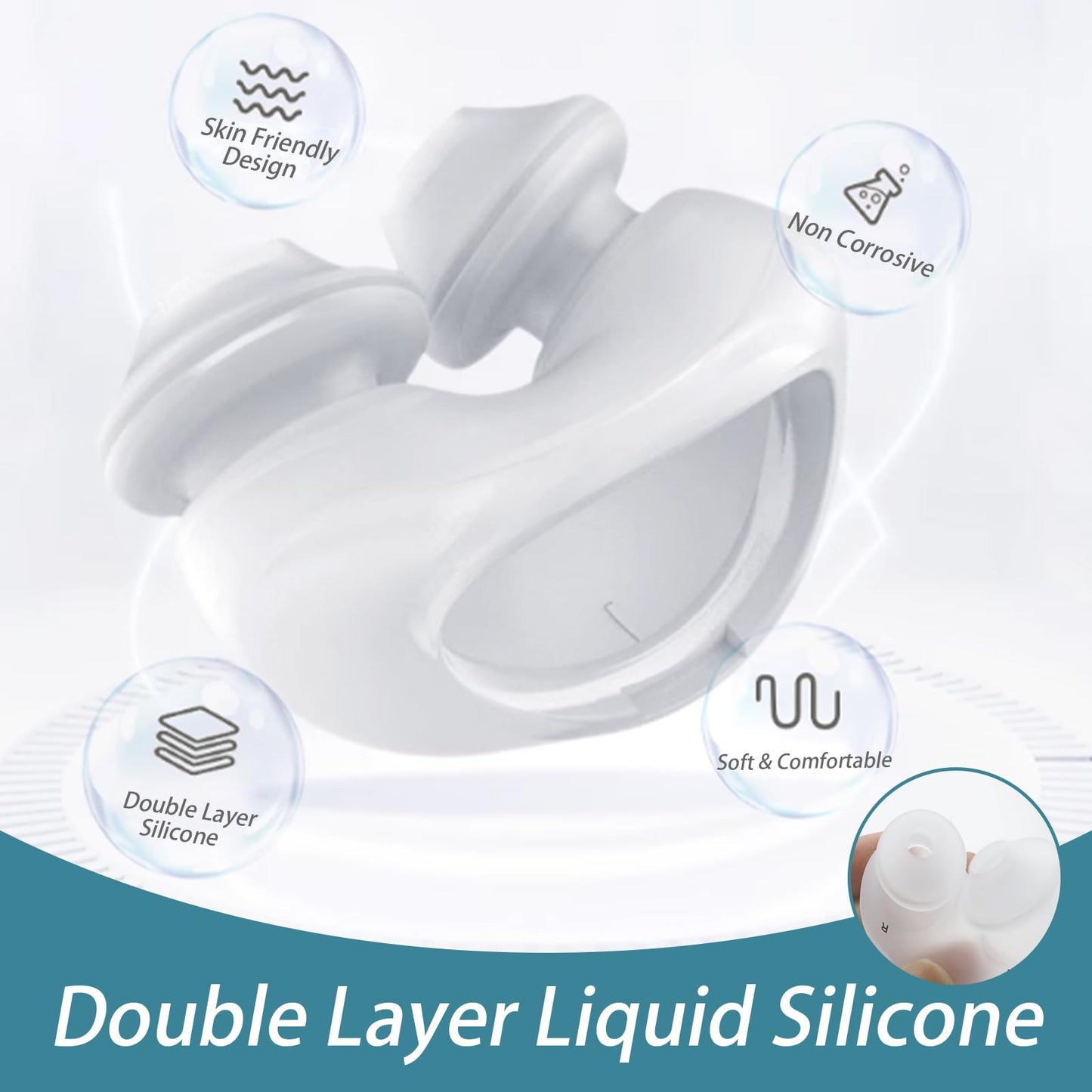 Nasal Pillow CPAP Mark Universal Replacement Kit, CPAP Nasal mask with S,M,L Size Nose Pillow Adapter, Headgear, Frame, and Hose Easy to Connecting Your CPAP Machine