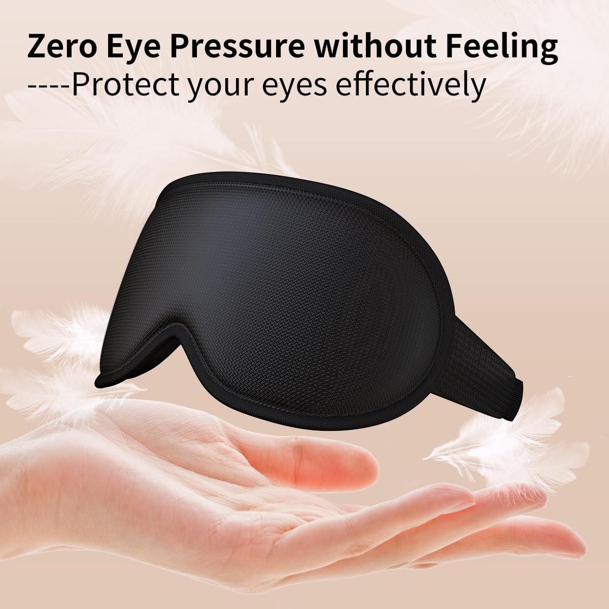 Easysleep 3D Sleep Mask Sleep Headphones White Noise Sleep Eye Mask with 31 Soothing Sounds 3 Timer Soft Adjustable Light Blocking Eye Cover Long Playtime for Sleeper Men Women Travel Gift