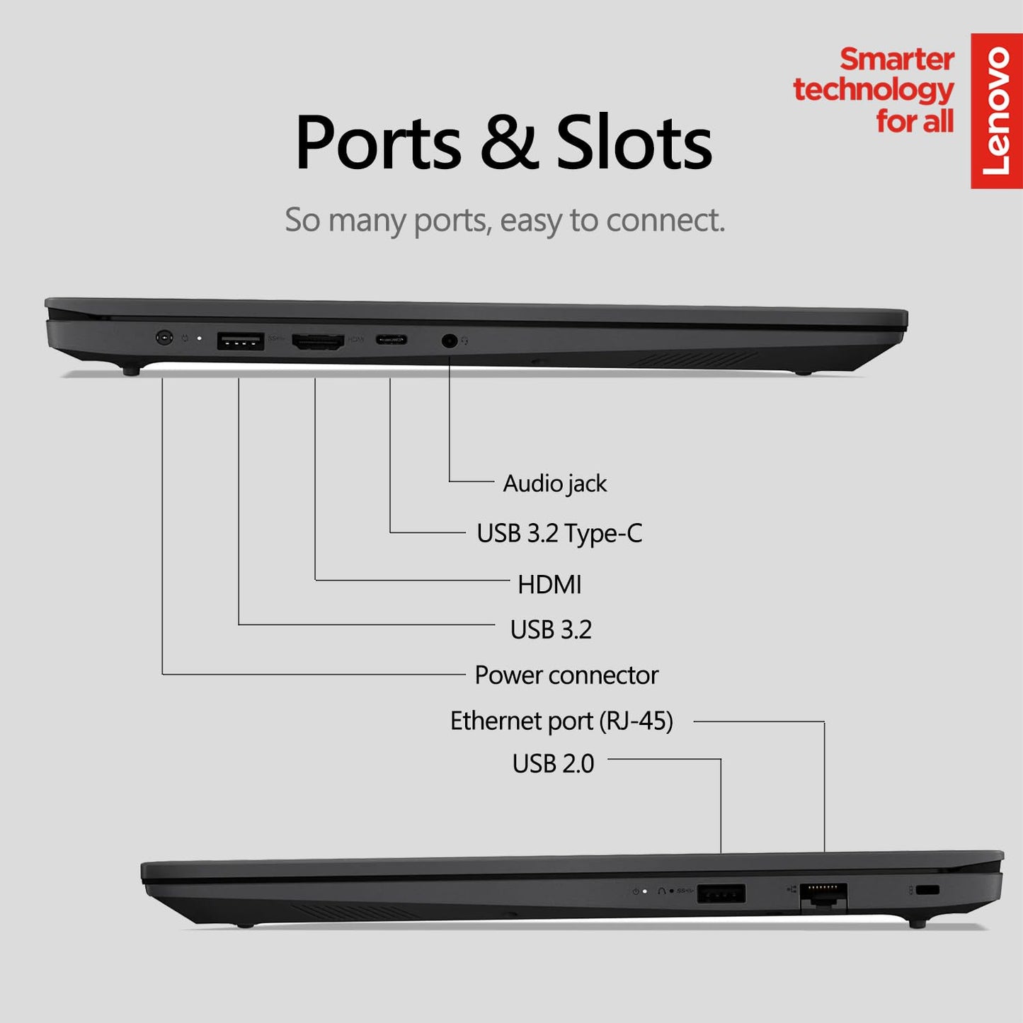 Lenovo V15 Laptop | 15.6 Fhd (1920 X 1080) Display | Intel Quad-Core Processor | Ethernet Rj-45 | Wowpc Recovery Usb (Windows 11