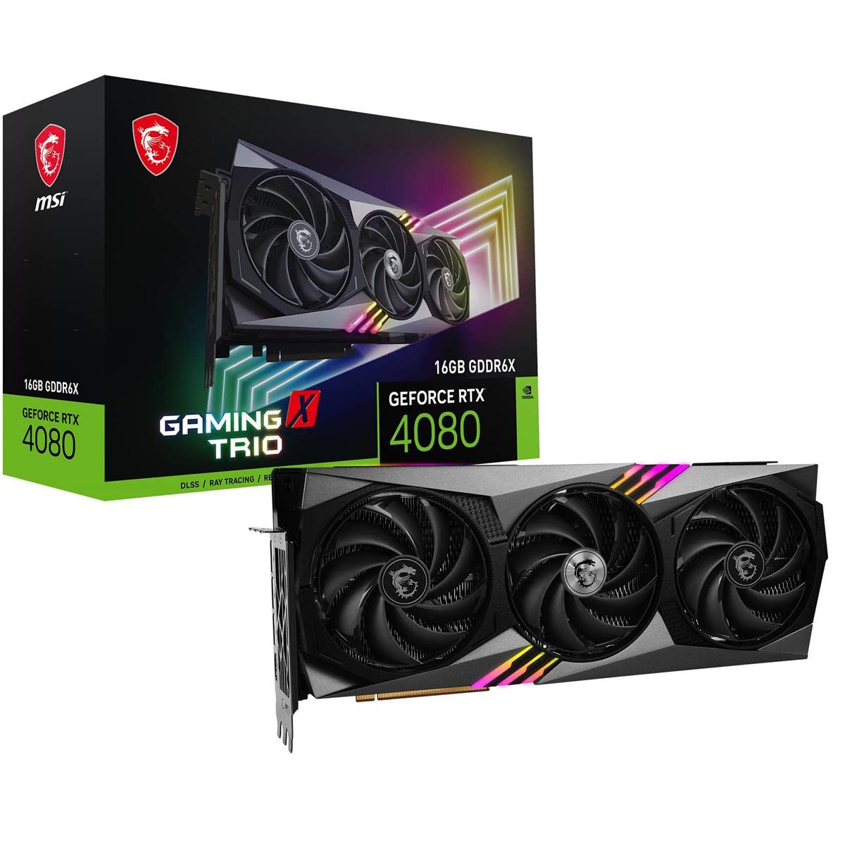 MSI Gaming GeForce RTX 4080 16GB GDDR6X Graphics Card - Tri-Frozr 3, 384-Bit, Model G408016GXT