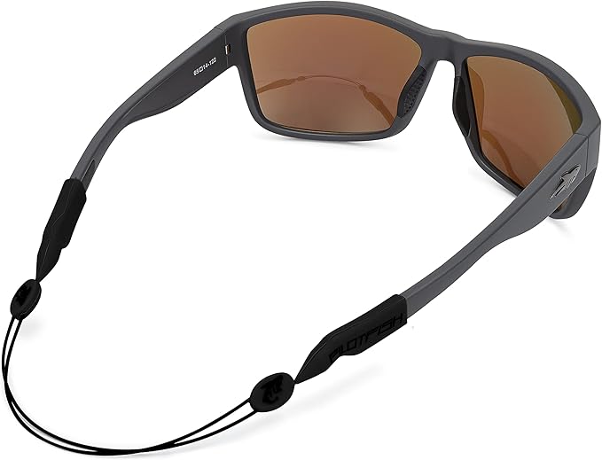 Pilotfish No Tail Adjustable Eyewear Retainer Cable Strap: Sunglasses, Eyeglasses, Glasses (16 Inch, Tactical Black)