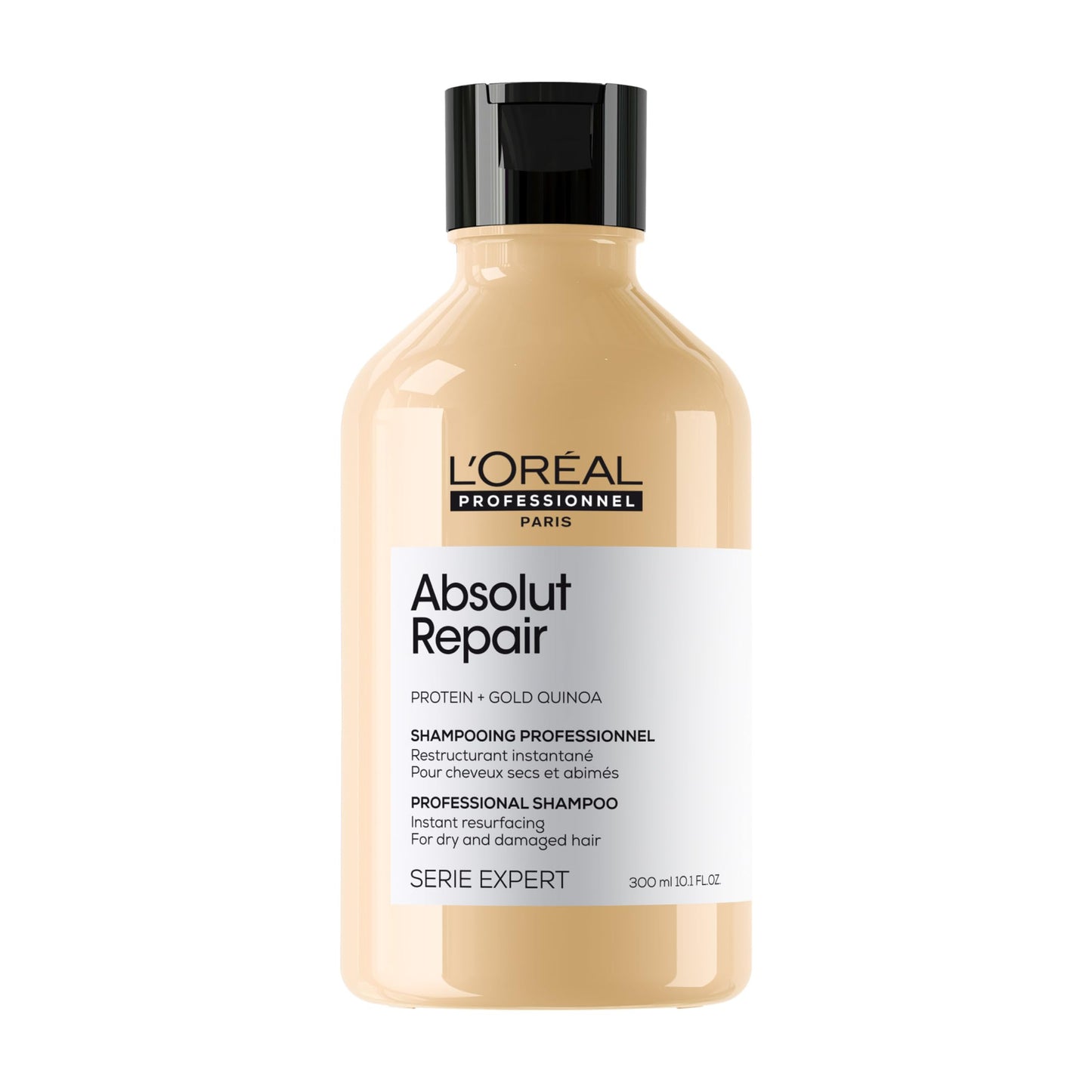 L'OREAL by L'Oreal, SERIE EXPERT ABSOLUT REPAIR GOLD QUINOA + PROTEIN SHAMPOO 10.1 OZ