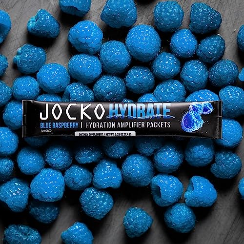 Jocko Fuel Hydrate Electrolytes Powder Packets Low Sugar - Hydration Amplifier Packets for Recovery, Dehydration, & Exerci...