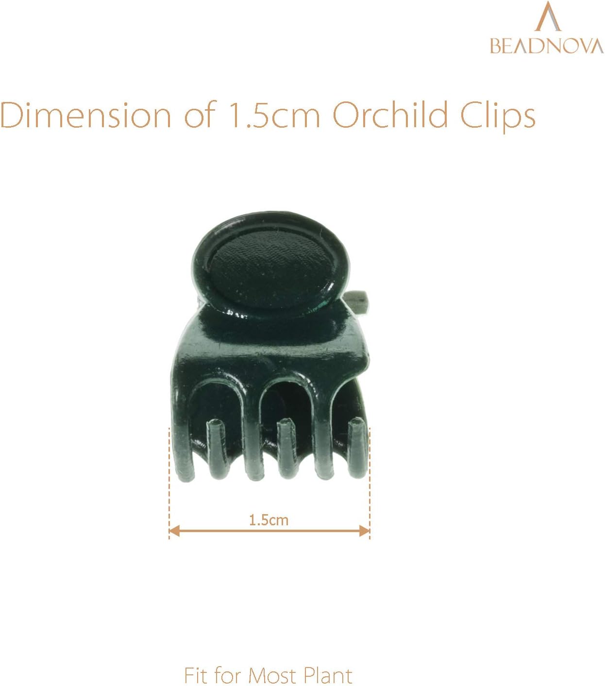 BEADNOVA Plant Clips 100Pcs Orchid Clips Orchid Support Clips Vine Clips Plant Clips for Support Flower Orchid Vine (100PCS)