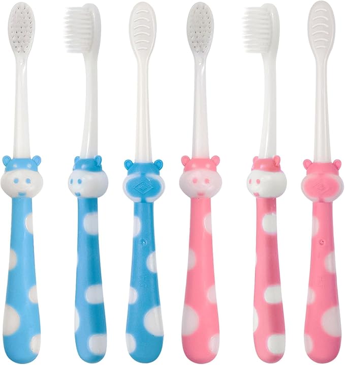 30pcs Disposable Toddler Toothbrushes, Kids Manual Toothbrush Set, Soft Bristles, Age 2+ Children, Individually Wrapped