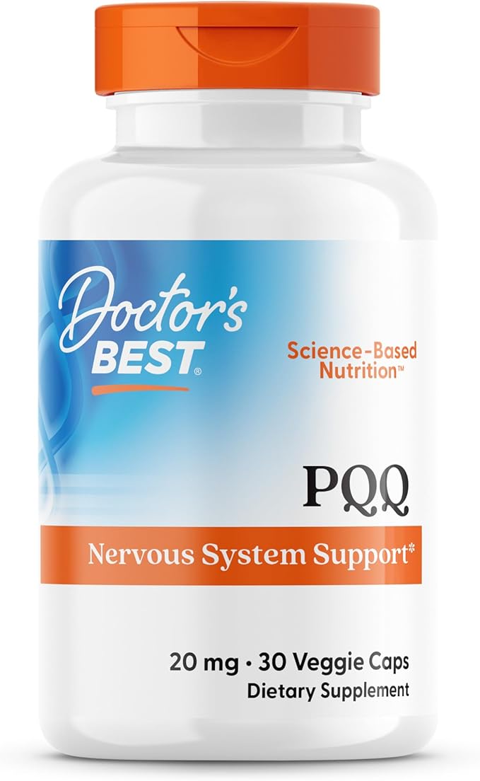 Doctors Best PQQ with BioPQQ, Nervous System Support, Non-GMO, Gluten Free, Soy Free, Vegan 30 Veggie Caps