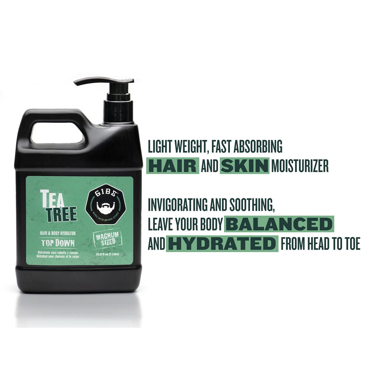 GIBS Tea Tree Hair & Body Hydrator 33.8 Oz