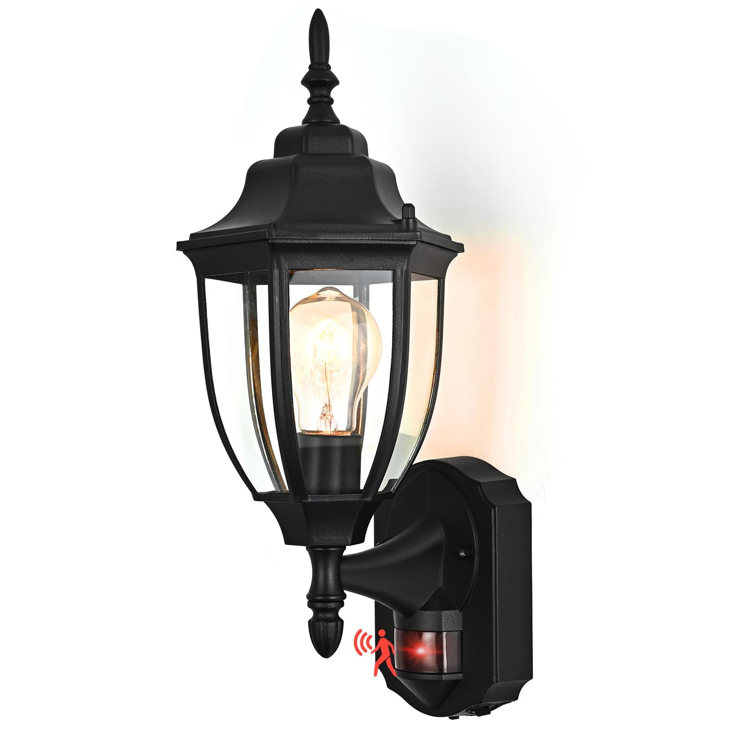 Odorpower Porch Lights Outdoor Motion Sensor Wall Sconce Anti-Rust Aluminum  Exterior Outdoor Wall Lights Dusk To Dawn Porch Light Fixture Wall Mount For House Outside Patio